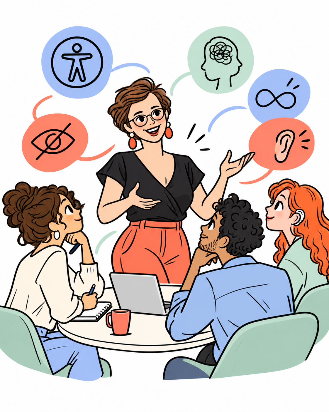 Illustration d’un atelier de sensibilisation sur le handicap au travail